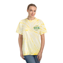 Load image into Gallery viewer, CYA Ceramic Your Assets (dark green) Logo Tie-Dye Tee, Cyclone