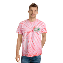 Load image into Gallery viewer, CYA Ceramic Your Assets (dark green) Logo Tie-Dye Tee, Cyclone