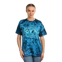 Load image into Gallery viewer, CYA Ceramic Your Assets (cyan) Logo Tie-Dye Tee, Crystal