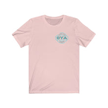 Load image into Gallery viewer, CYA Ceramic Your Assets (cyan) Logo Unisex Jersey Short Sleeve Tee