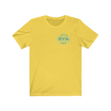 Load image into Gallery viewer, CYA Ceramic Your Assets (cyan) Logo Unisex Jersey Short Sleeve Tee