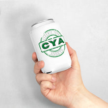Load image into Gallery viewer, CYA Ceramic Your Assets (dark green) Logo Can Cooler Sleeve