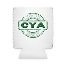 Load image into Gallery viewer, CYA Ceramic Your Assets (dark green) Logo Can Cooler Sleeve
