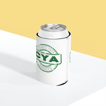 Load image into Gallery viewer, CYA Ceramic Your Assets (dark green) Logo Can Cooler Sleeve