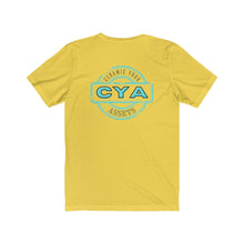 Load image into Gallery viewer, CYA Ceramic Your Assets (cyan) Logo Unisex Jersey Short Sleeve Tee