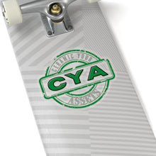 Load image into Gallery viewer, CYA Ceramic Your Assets (dark green) Logo Kiss-Cut Stickers