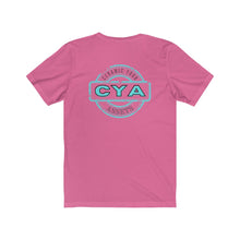 Load image into Gallery viewer, CYA Ceramic Your Assets (cyan) Logo Unisex Jersey Short Sleeve Tee