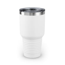 Load image into Gallery viewer, CYA Ceramic Your Assets (cyan) Logo Ringneck Tumbler
