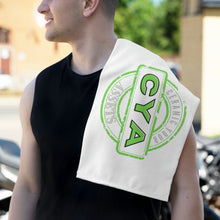 Load image into Gallery viewer, CYA Ceramic Your Assets (lime) Rally Towel, 11x18
