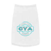 Load image into Gallery viewer, CYA Ceramic Your Assets (cyan) Logo Pet Tank Top

