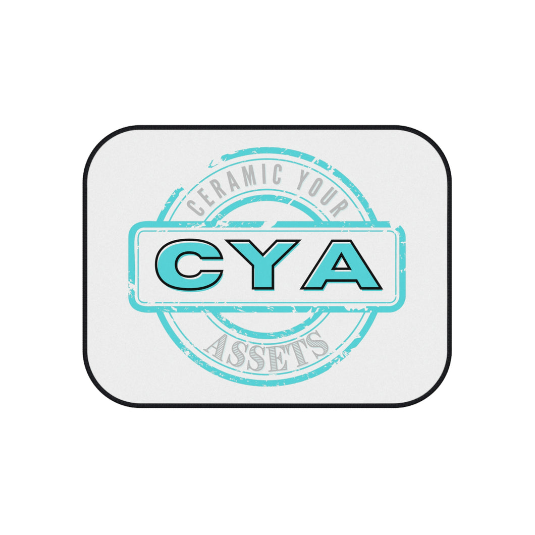 CYA Ceramic Your Assets (cyan) Car Mats (2x Rear)