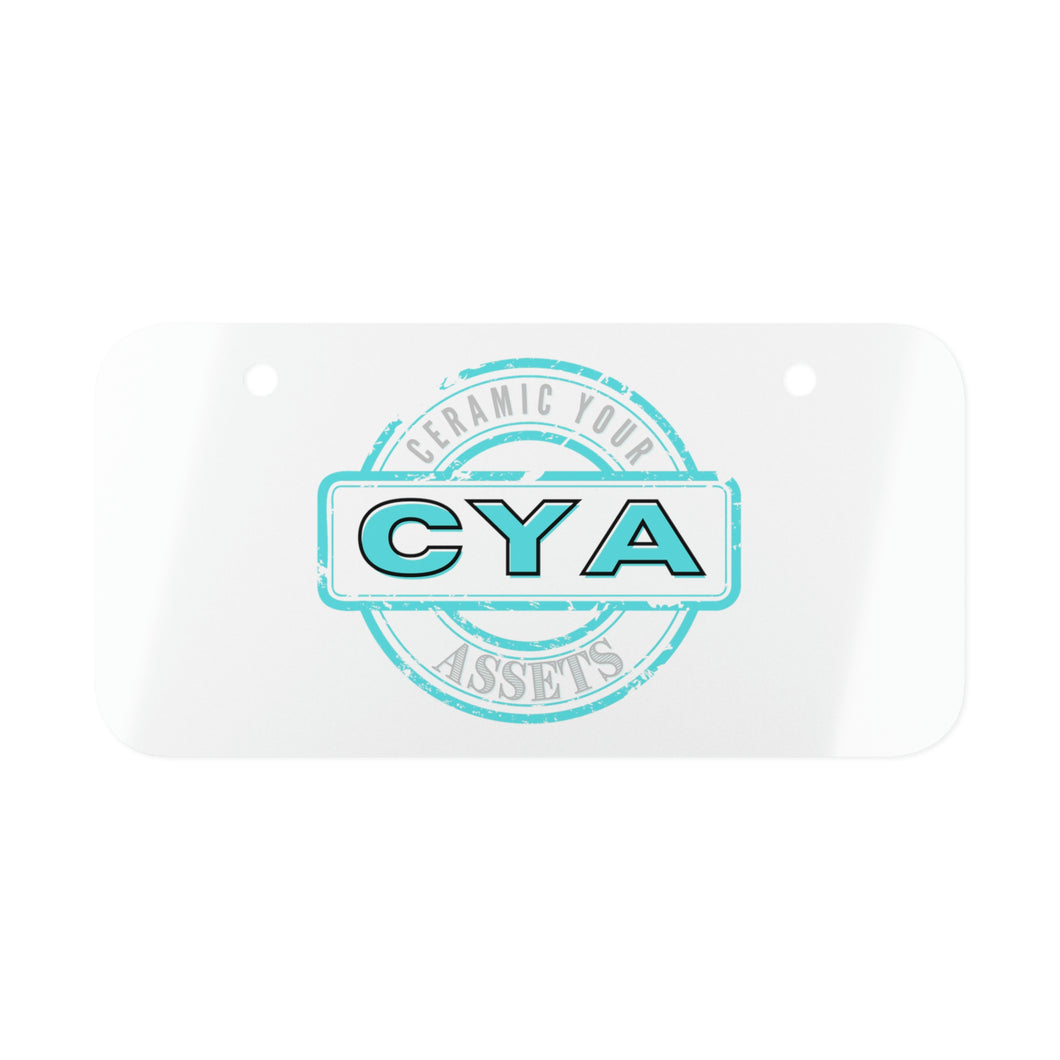 CYA Ceramic Yor Assets Mini License Plate