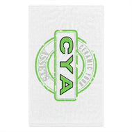 CYA Ceramic Your Assets (lime) Rally Towel, 11x18